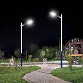 Lampa solara stradala 100w senzor miscare lumina alb rece 6500k 3 moduri iluminare telecomanda aluminiu